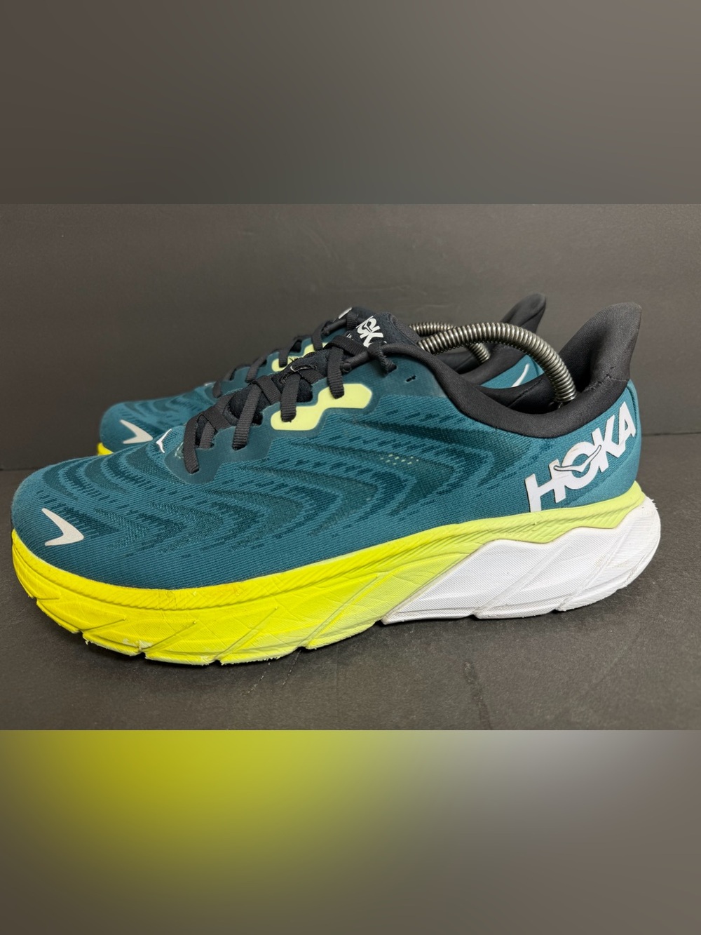 Hoka One One Arahi 6 Shoes Mens 11 D Blue Green Comfort Running Sneakers Clean